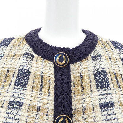 Gucci Collarless Jacket Beige — view 6