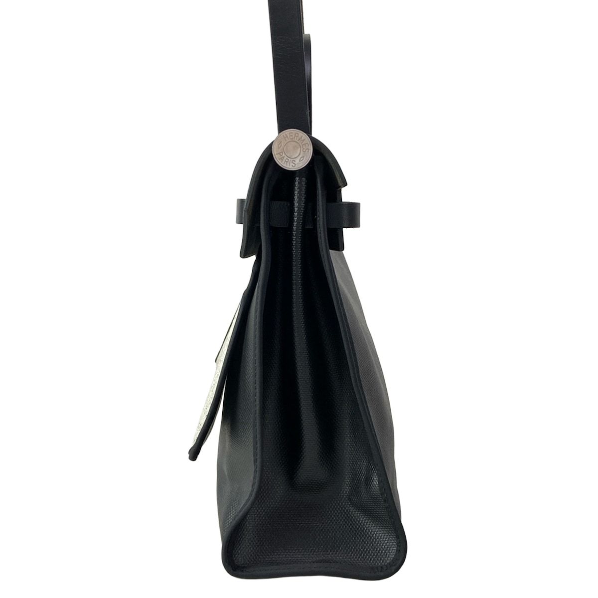 Hermes Handbag Herbag Zip PM Black Silver — view 2