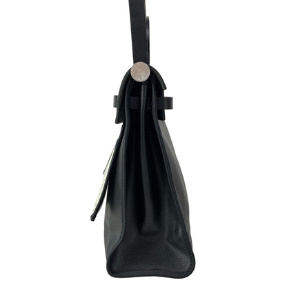 Hermes Handbag Herbag Zip PM Black Silver — view 2