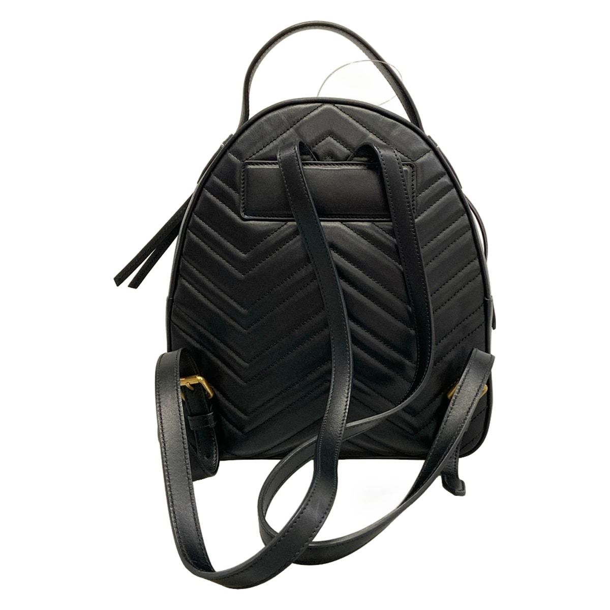 Gucci Backpack GG Marmont Quilted Leather Black Animal Butterfly — view 3