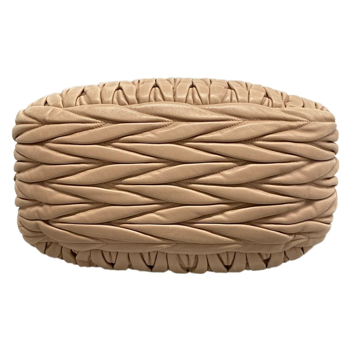 Miu Miu Handbag Matelasse Beige Leather — view 5