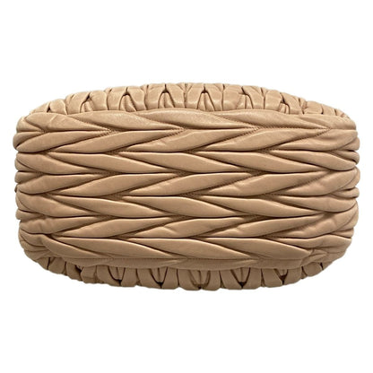 Miu Miu Handbag Matelasse Beige Leather — view 5