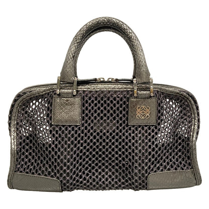 Loewe Handbag Amazona Silver Chain Mesh