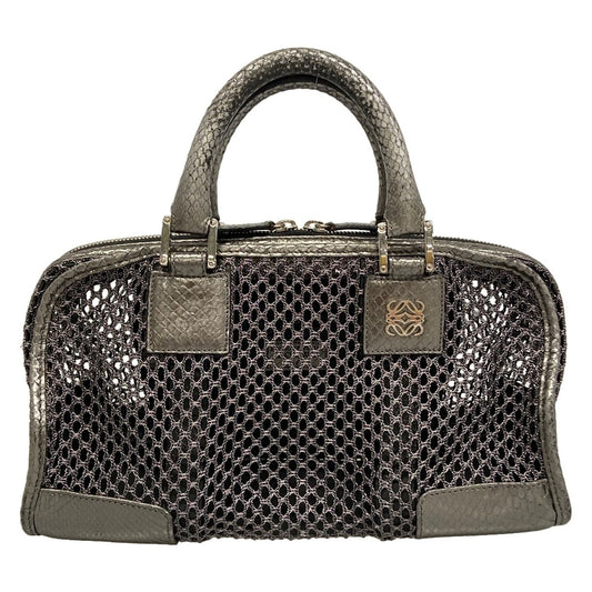 Loewe Handbag Amazona Silver Chain Mesh