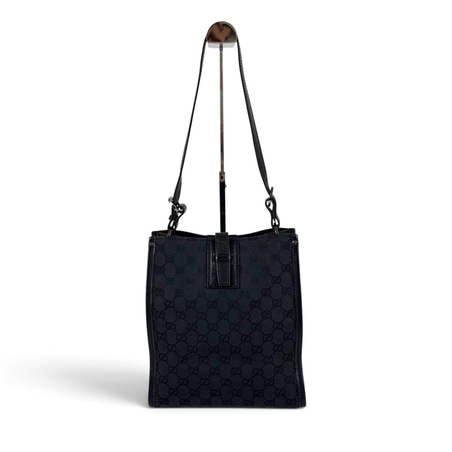Gucci GG Canvas Hobo Black