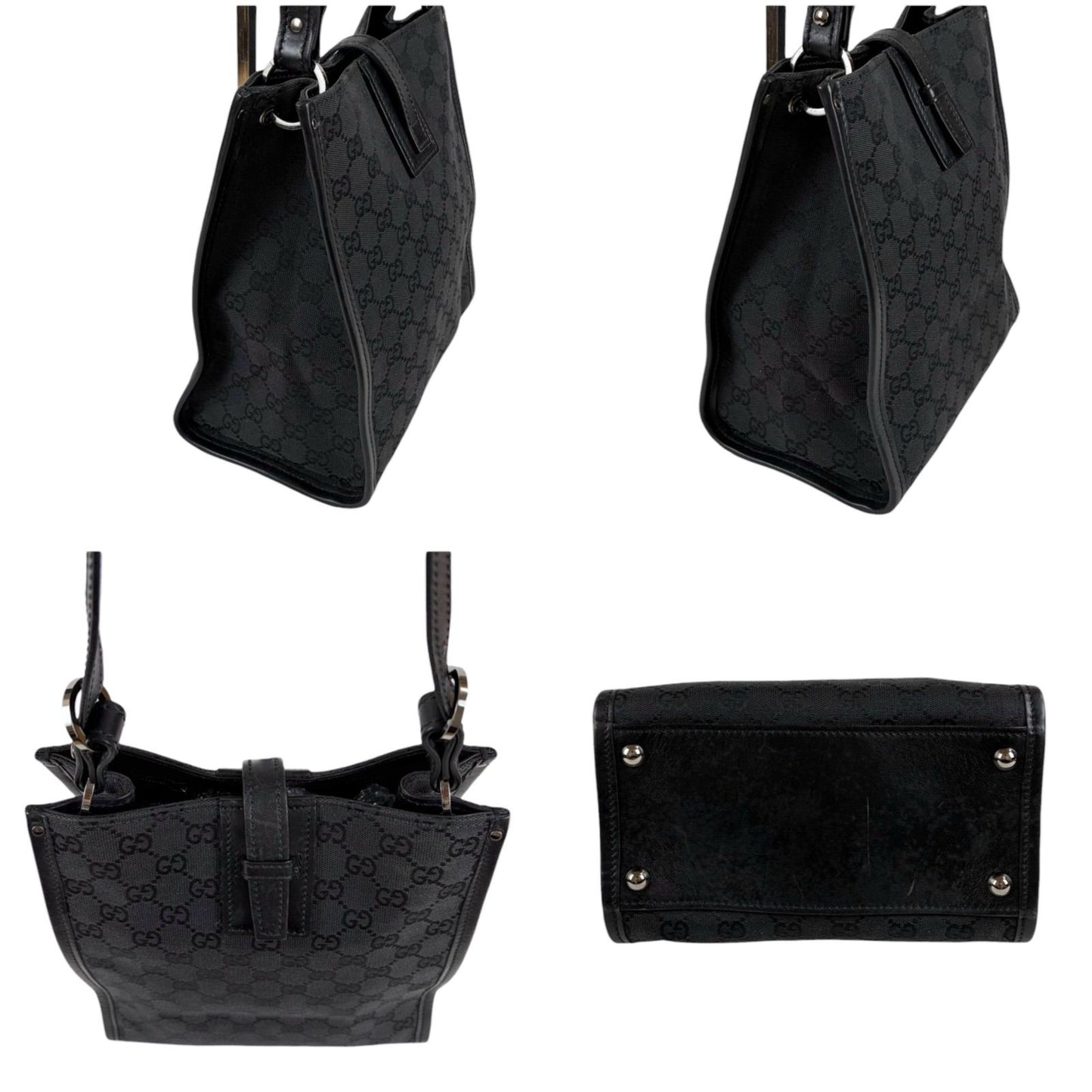 Gucci GG Canvas Hobo Black — view 3