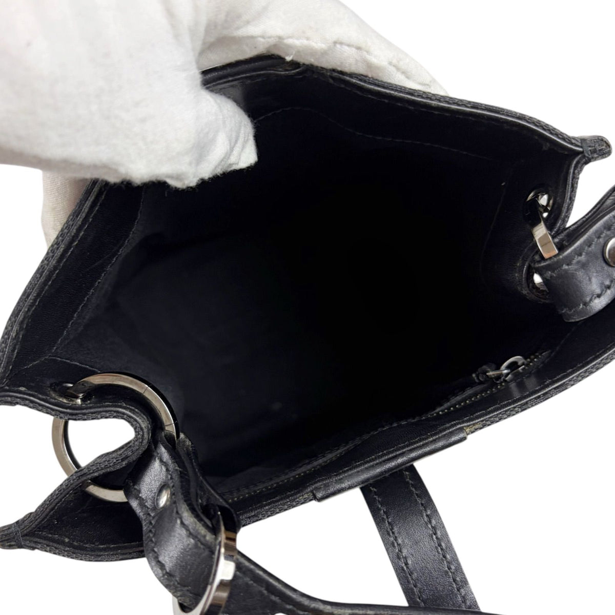 Gucci GG Canvas Hobo Black — view 7