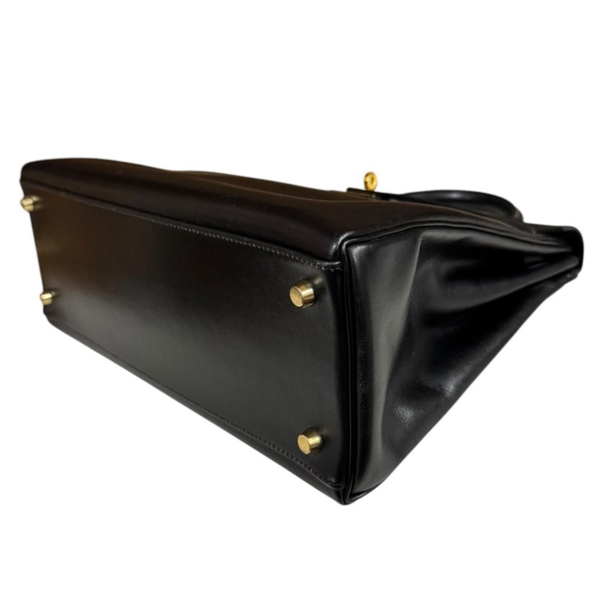 Hermes Kelly 32 Shoulder Bag Box Calf Black — view 6
