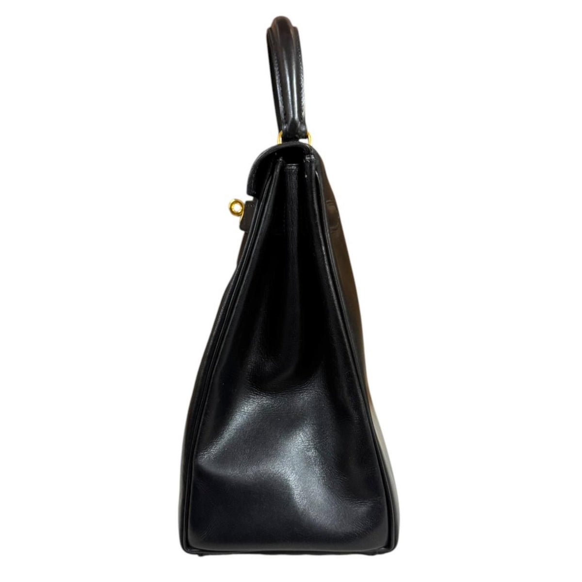 Hermes Kelly 32 Shoulder Bag Box Calf Black — view 5
