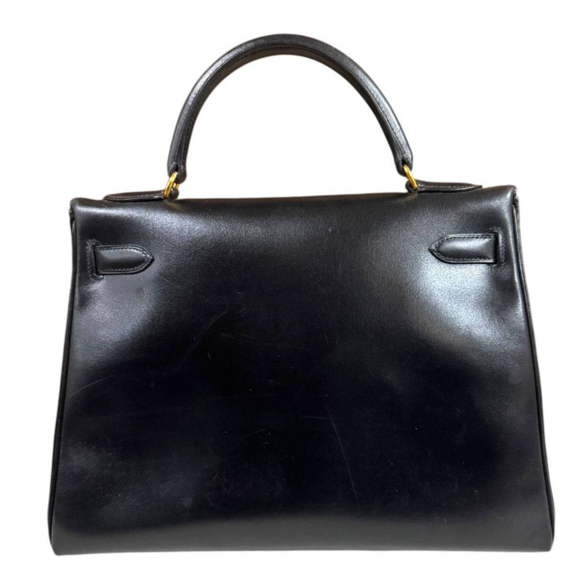 Hermes Kelly 32 Shoulder Bag Box Calf Black — view 3
