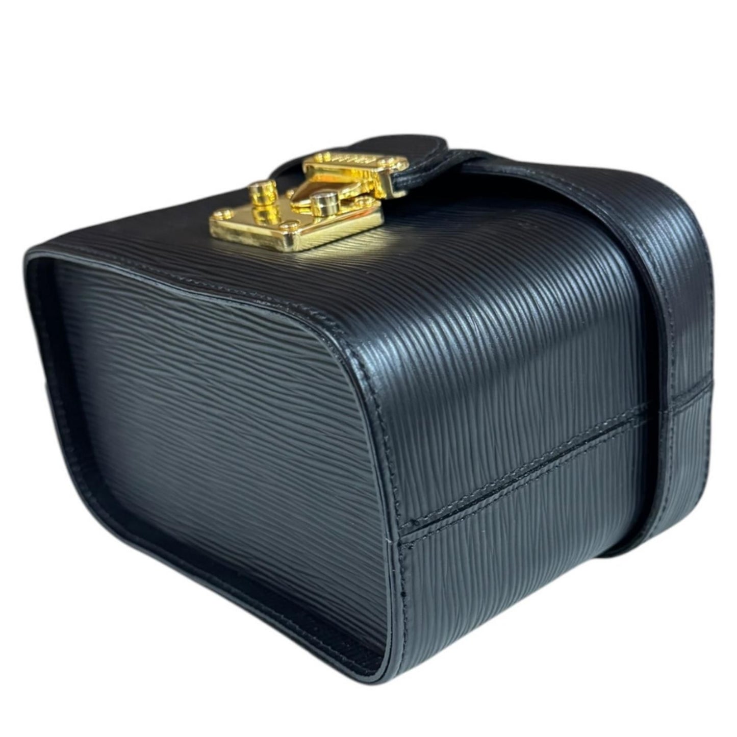Fendi Epi Vanity Shoulder Bag Leather Black — view 6