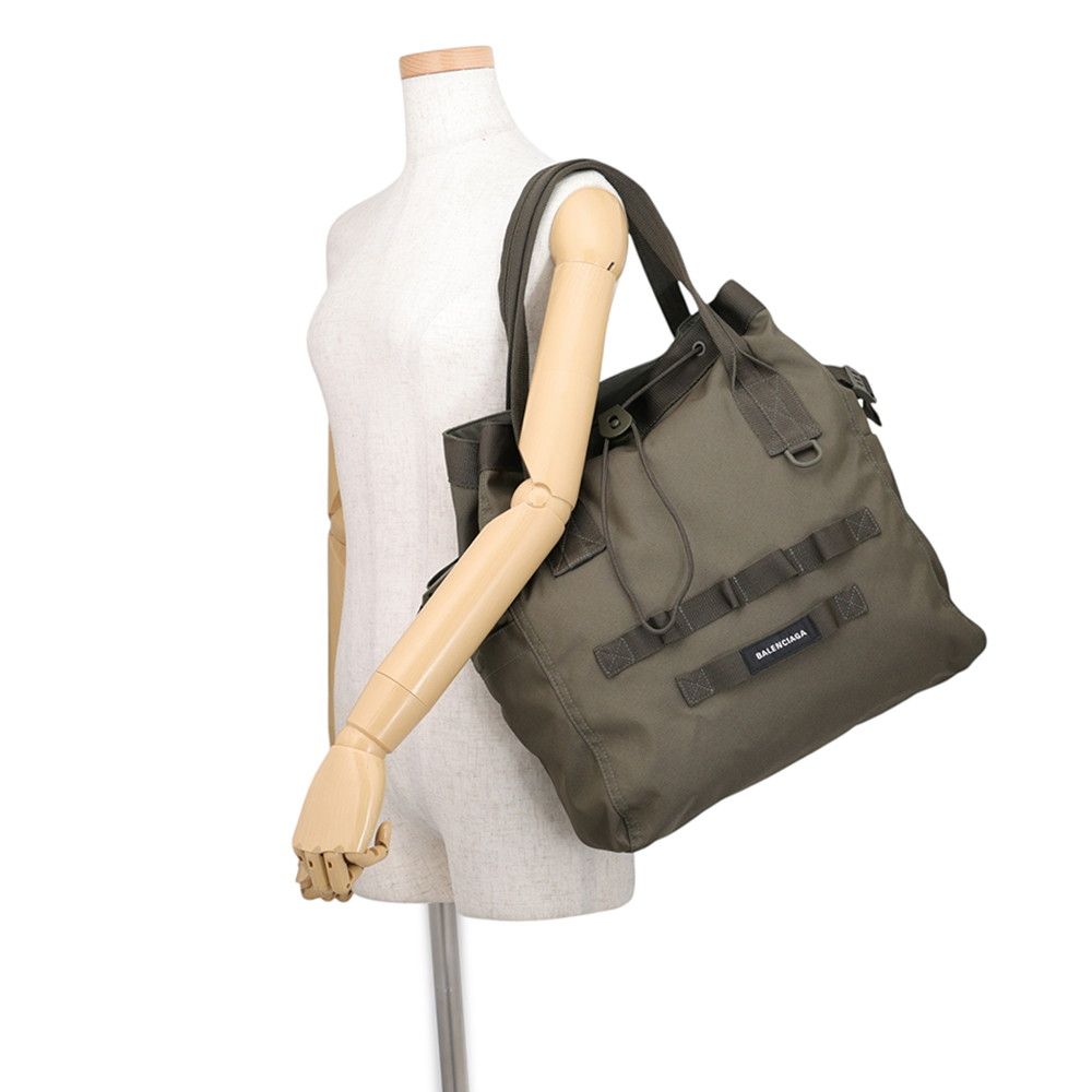 Balenciaga Tote Bag Army Canvas Nylon Black — view 4