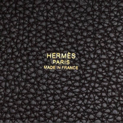 Hermes Handbag Picotin Lock PM Beblanc Gold Taurillon Clemence — view 6