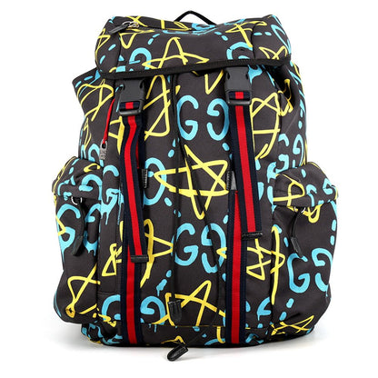 Gucci Backpack Ghost Nylon Canvas Black
