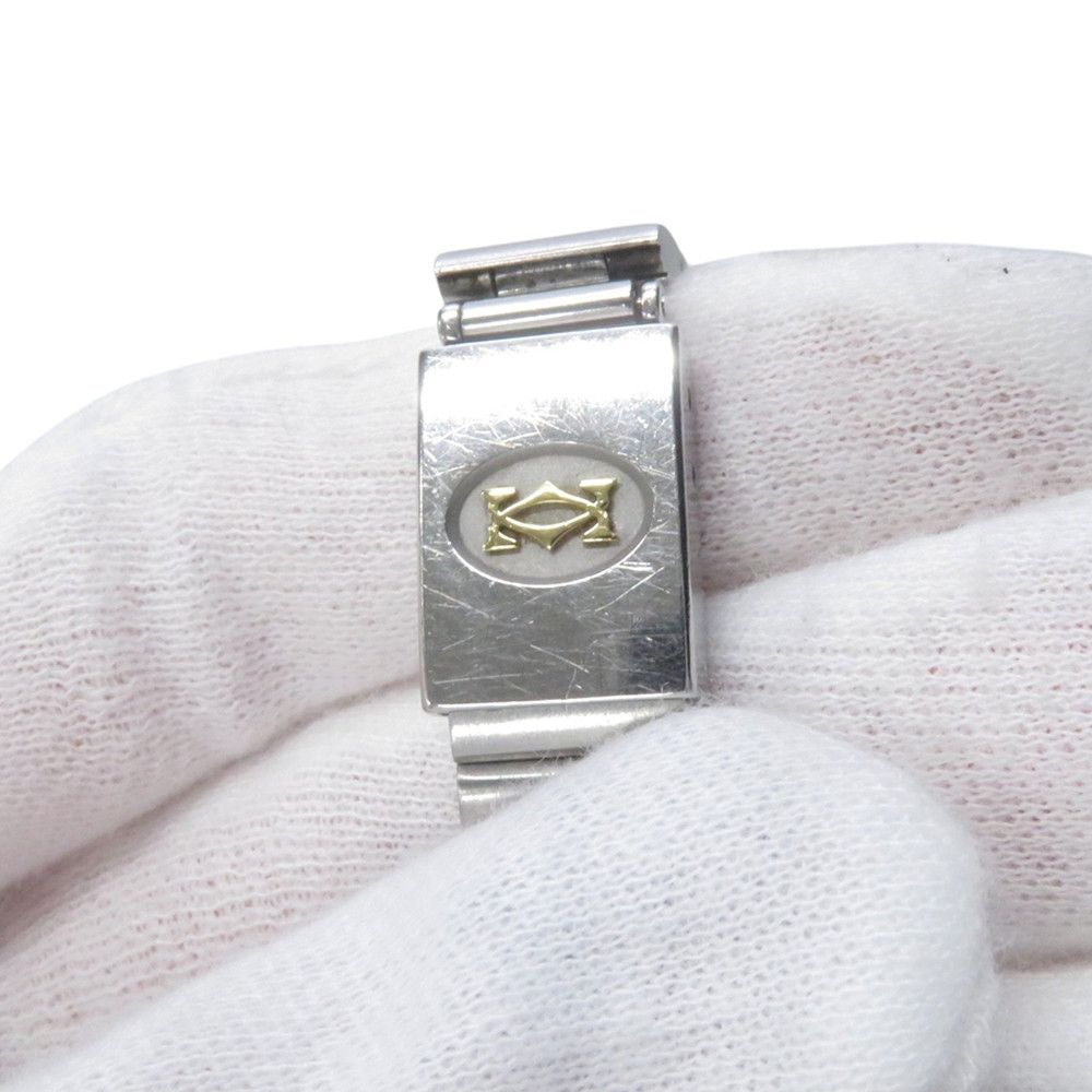 Cartier Santos Galbee Moon Phase SM Watch Ivory Dial — view 7