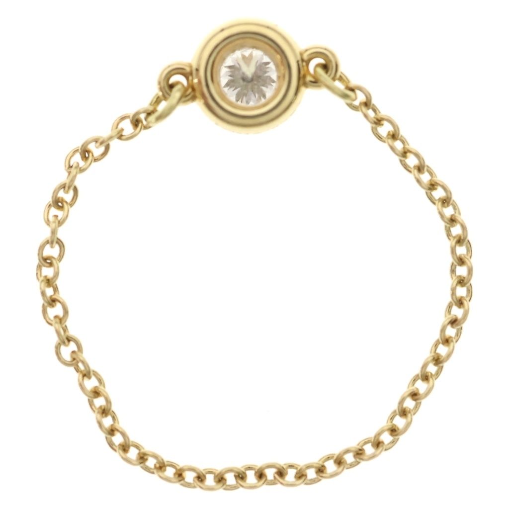 Tiffany & Co 18k Yellow Gold Elsa Peretti Bayazade Chain Ring — view 2