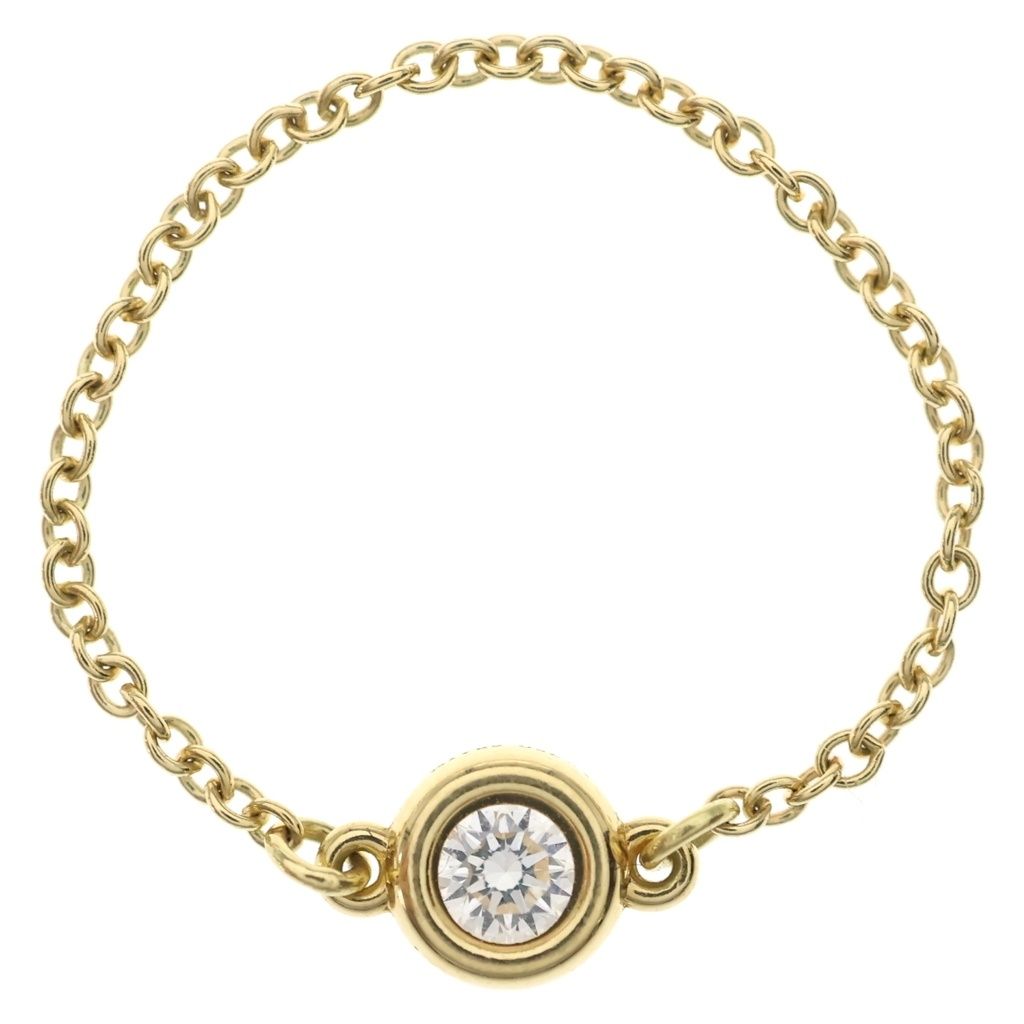 Tiffany & Co 18k Yellow Gold Elsa Peretti Bayazade Chain Ring