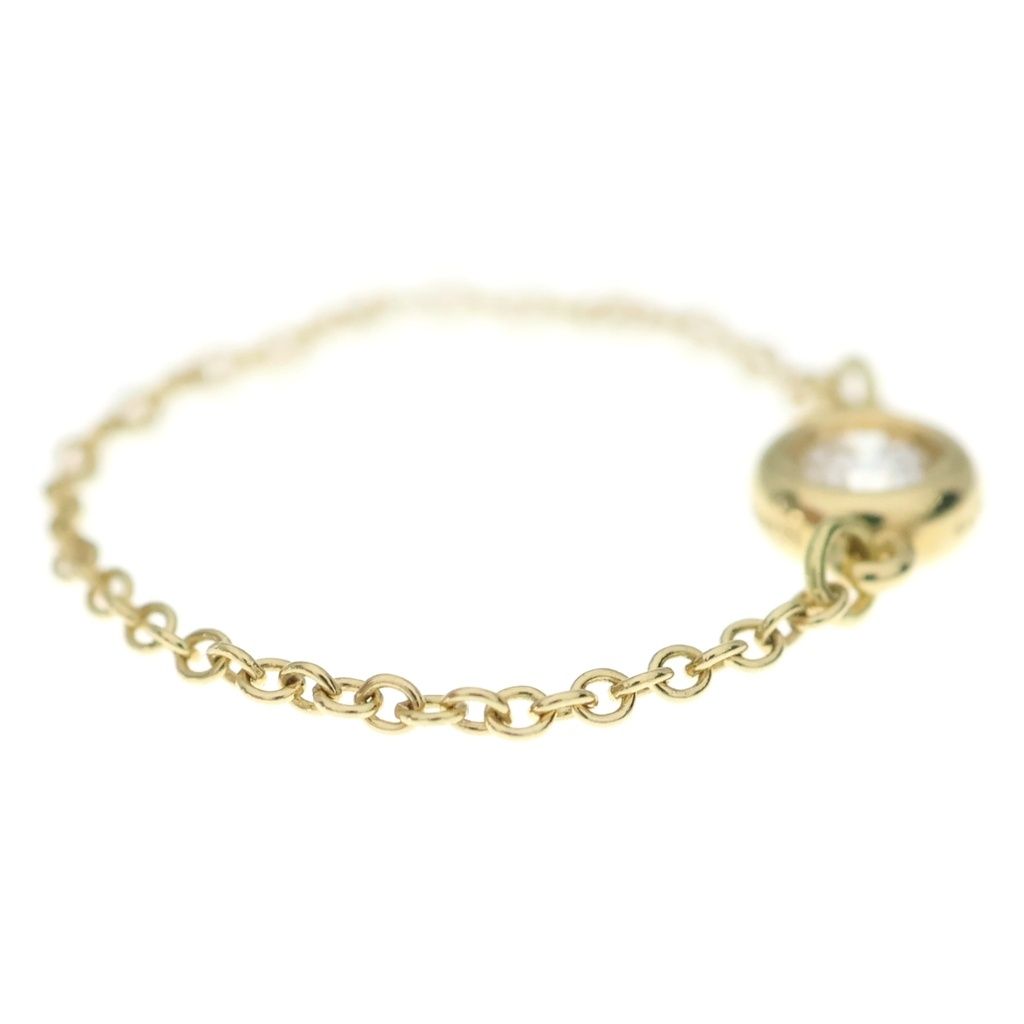 Tiffany & Co 18k Yellow Gold Elsa Peretti Bayazade Chain Ring — view 3