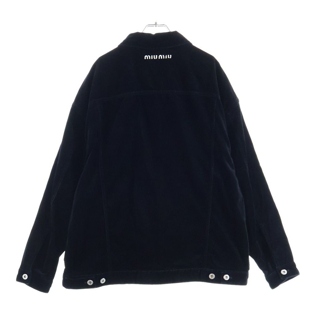 Miu Miu Tour Velvet Jacket Tracker Black — view 2