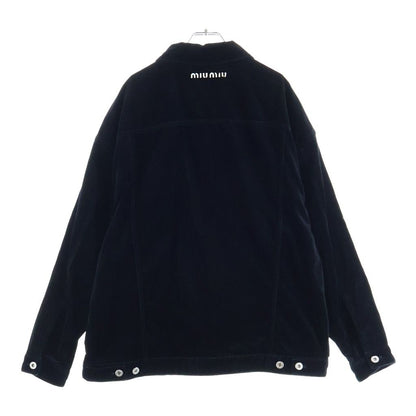 Miu Miu Tour Velvet Jacket Tracker Black — view 2