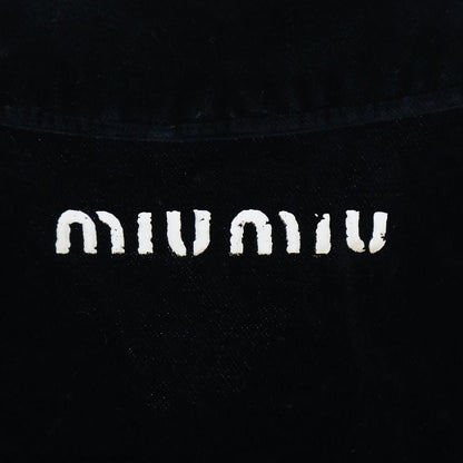 Miu Miu Tour Velvet Jacket Tracker Black — view 5