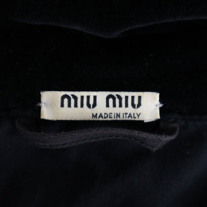 Miu Miu Tour Velvet Jacket Tracker Black — view 6