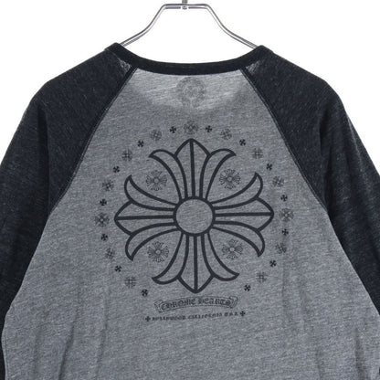 Chrome Hearts CH Plus Henley Neck Raglan T-Shirt Gray — view 4