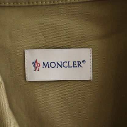 Moncler Camica Cottn Brend Gabardine Jacket Cotton Zip Up Beige — view 7