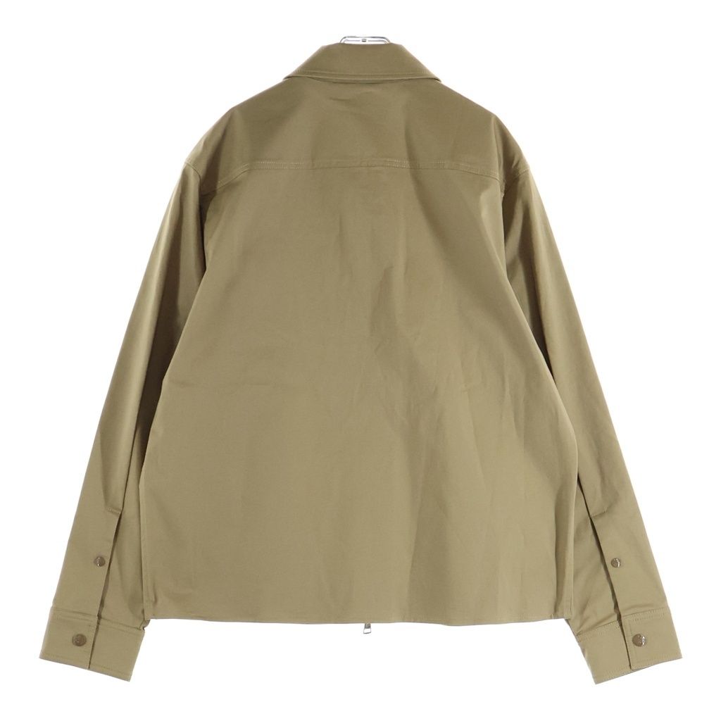 Moncler Camica Cottn Brend Gabardine Jacket Cotton Zip Up Beige — view 2