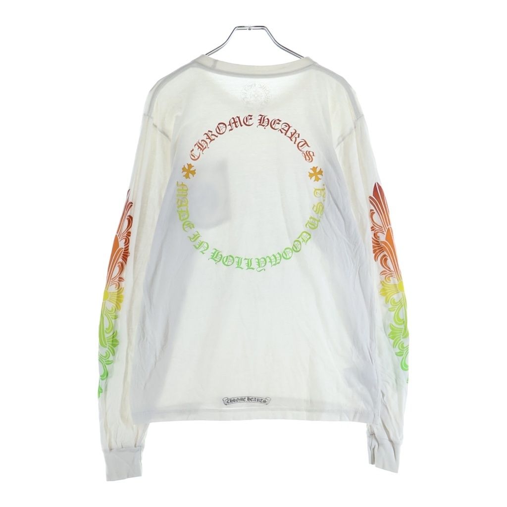 Chrome Hearts Back Circle Logo Flrl Long Sleeve Tee Gradation Floral Print