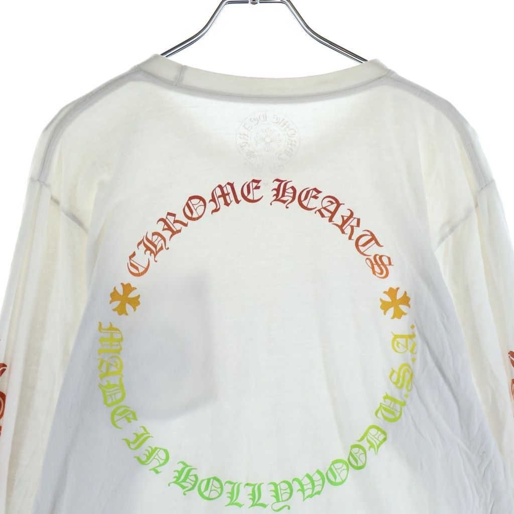 Chrome Hearts Back Circle Logo Flrl Long Sleeve Tee Gradation Floral Print — view 4