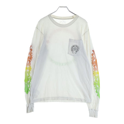 Chrome Hearts Back Circle Logo Flrl Long Sleeve Tee Gradation Floral Print — view 2