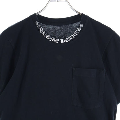 Chrome Hearts Neck Logo Short Sleeve Tee Print T-Shirt Cotton Black — view 3
