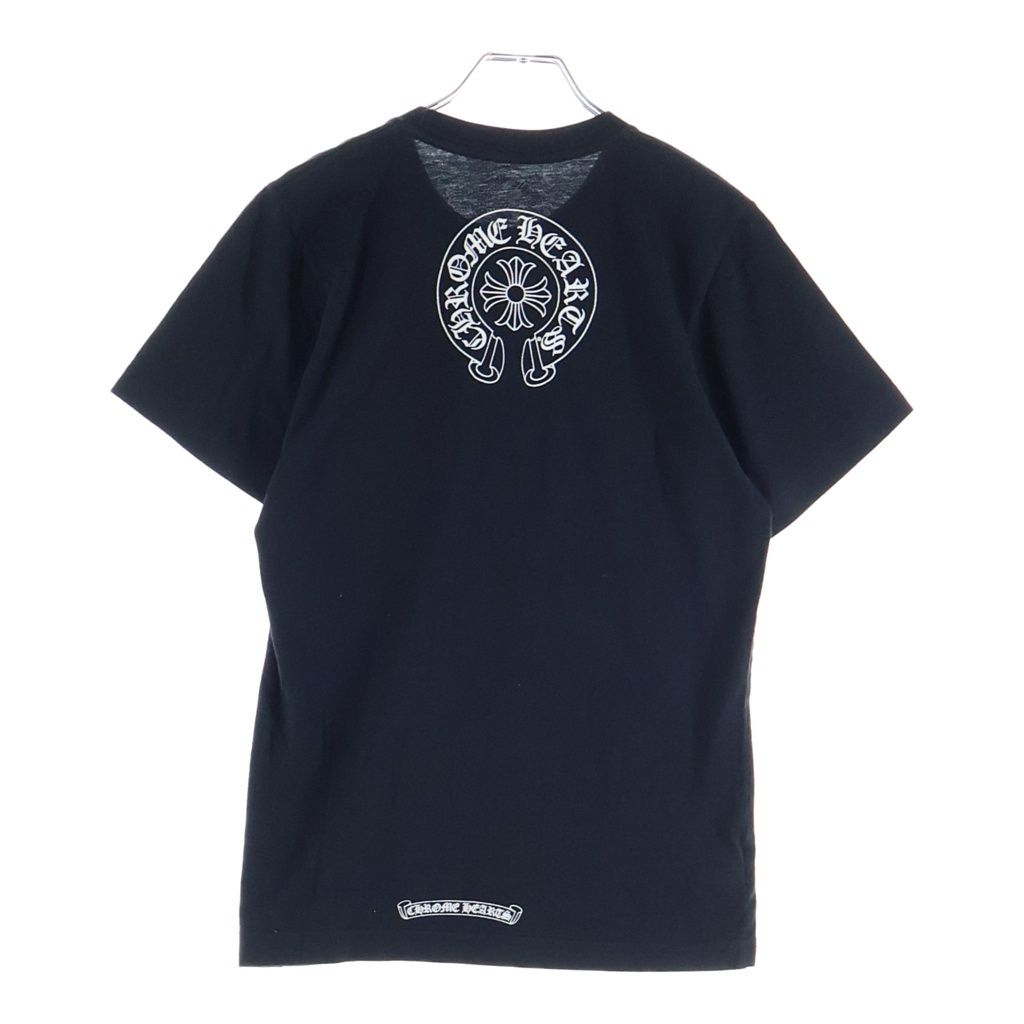 Chrome Hearts Neck Logo Short Sleeve Tee Print T-Shirt Cotton Black