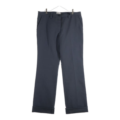 Miu Miu Polyester Pocket Logo Pants Gray