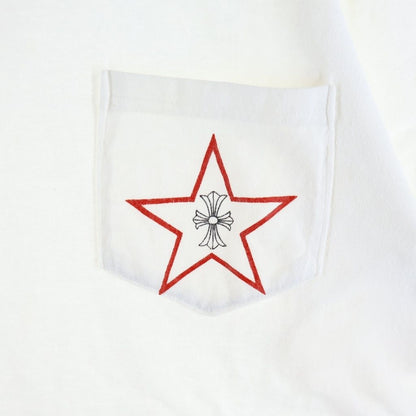 Chrome Hearts Vintage Star Print Short Sleeve T-Shirt White — view 5