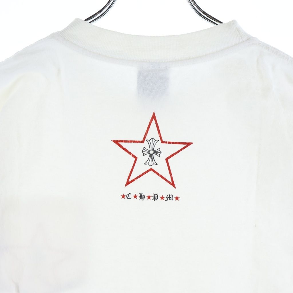Chrome Hearts Vintage Star Print Short Sleeve T-Shirt White — view 4