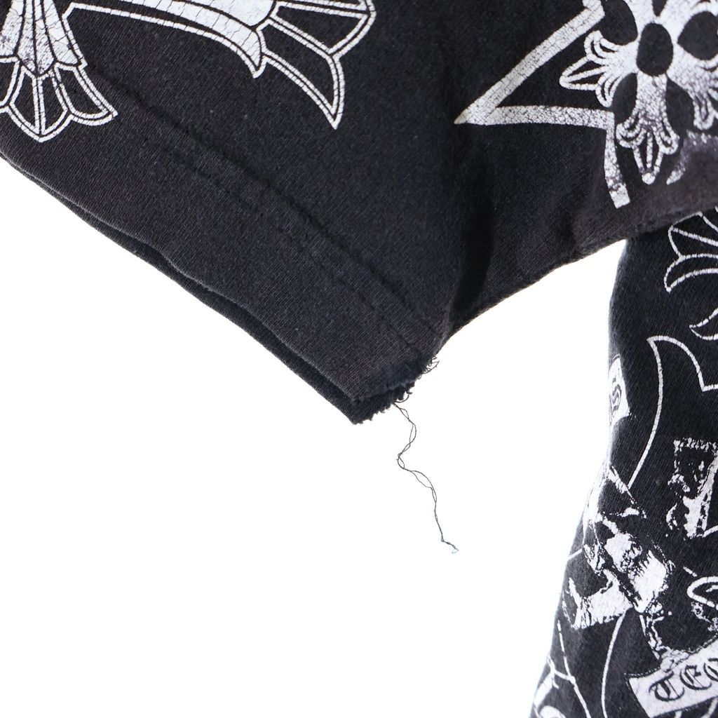 Chrome Hearts Vintage Half Sleeve T-Shirt Multi Motif Print Crew Neck Short — view 6