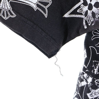 Chrome Hearts Vintage Half Sleeve T-Shirt Multi Motif Print Crew Neck Short — view 6