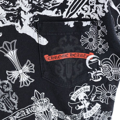 Chrome Hearts Vintage Half Sleeve T-Shirt Multi Motif Print Crew Neck Short — view 5