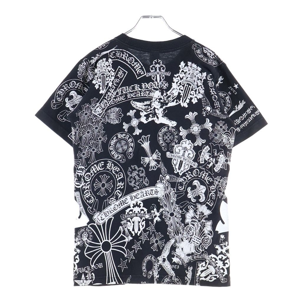 Chrome Hearts Vintage Half Sleeve T-Shirt Multi Motif Print Crew Neck Short — view 2