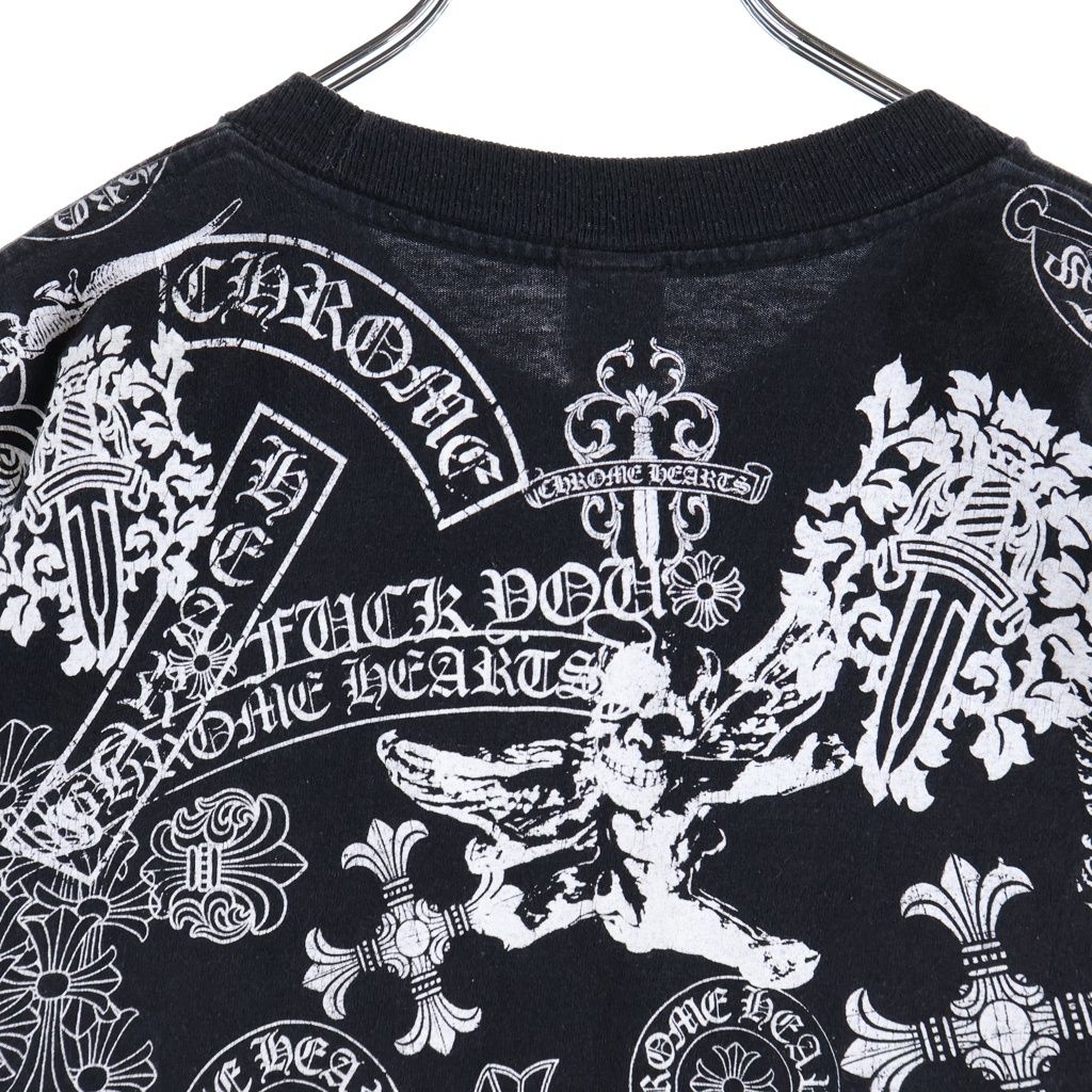 Chrome Hearts Vintage Half Sleeve T-Shirt Multi Motif Print Crew Neck Short — view 4