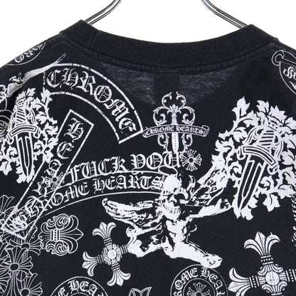 Chrome Hearts Vintage Half Sleeve T-Shirt Multi Motif Print Crew Neck Short — view 4