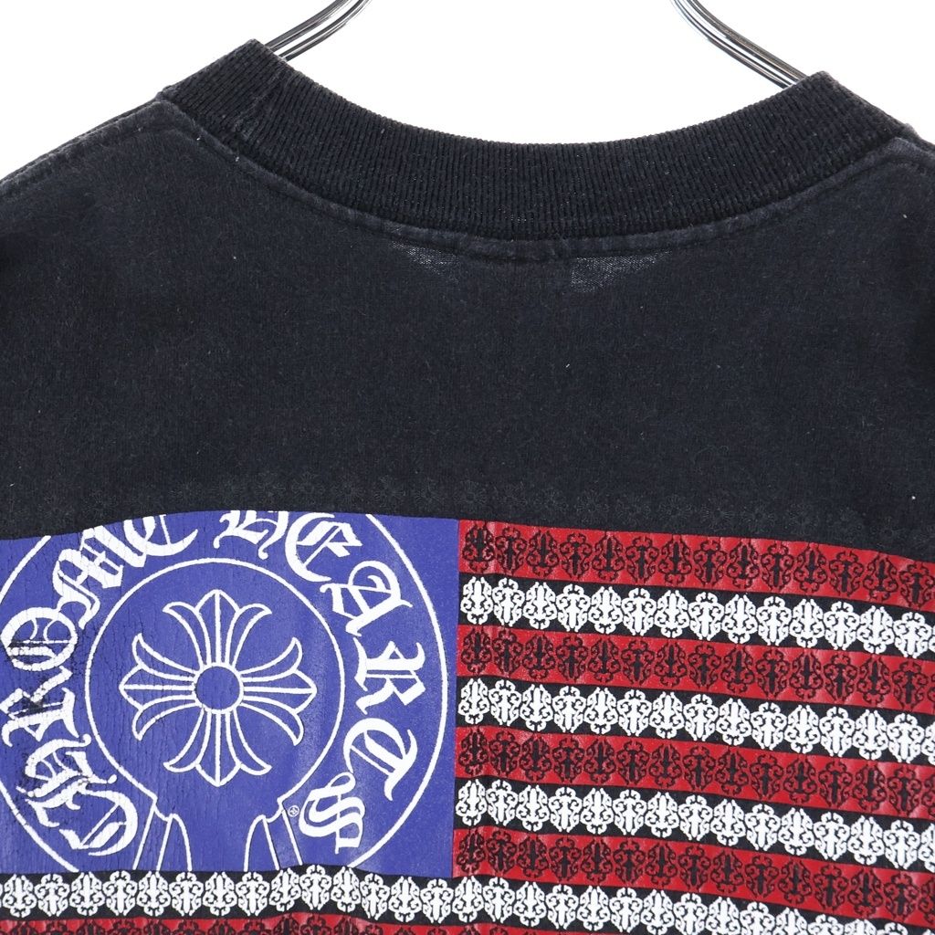 Chrome Hearts Vintage American Flag Dagger Short Sleeve Tee Stars and Stripes — view 4