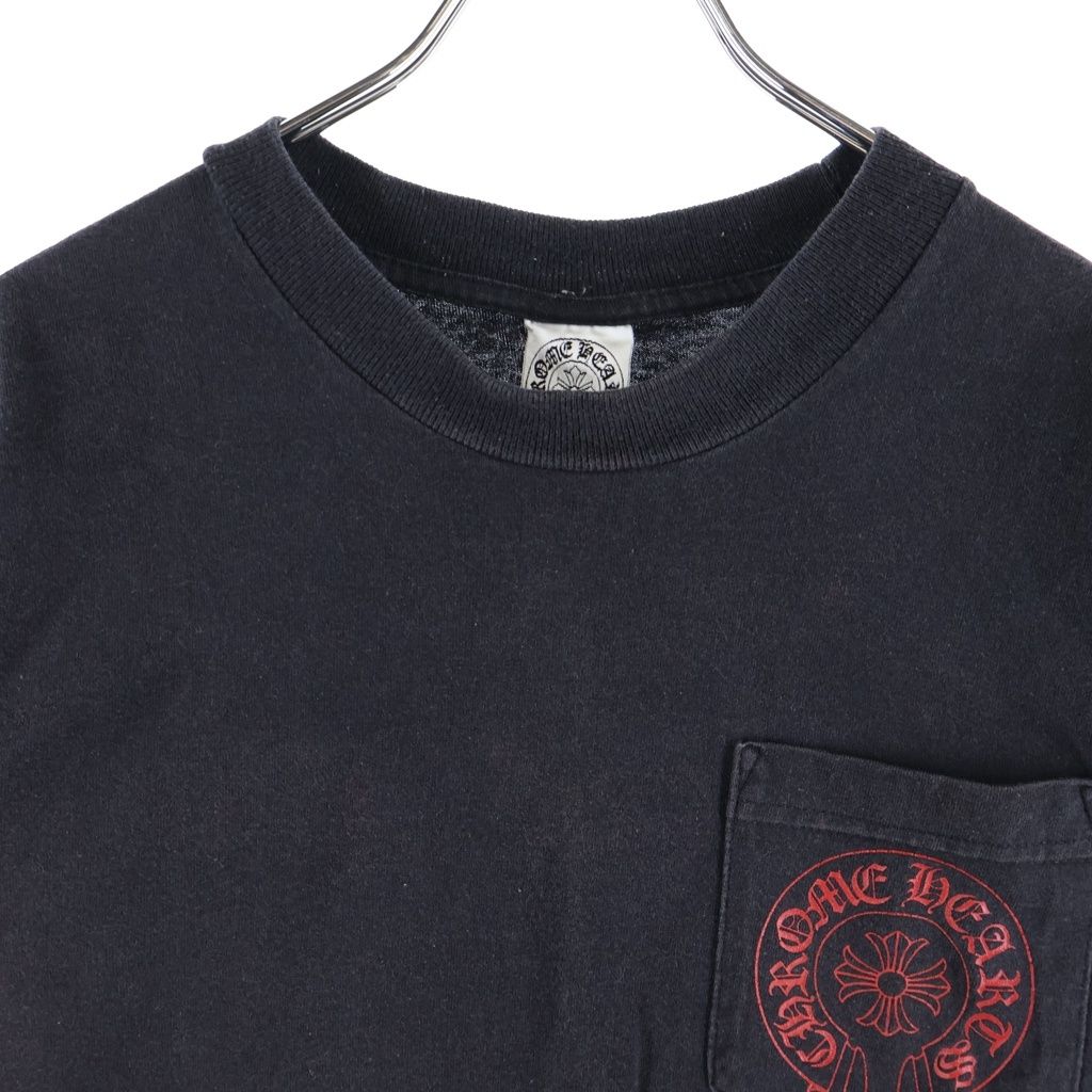 Chrome Hearts Vintage Horseshoe Short Sleeve Pocket T-Shirt Back Circle Logo — view 3