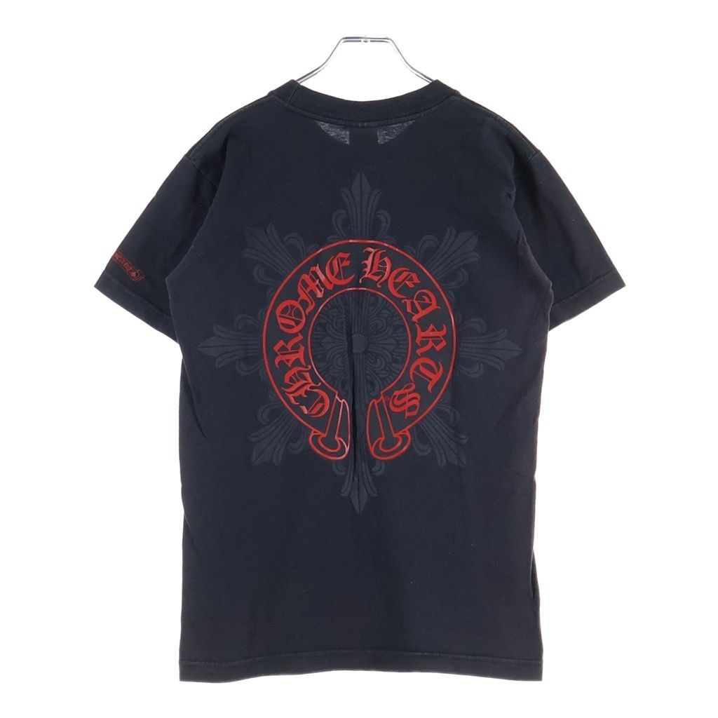 Chrome Hearts Vintage Horseshoe Short Sleeve Pocket T-Shirt Back Circle Logo