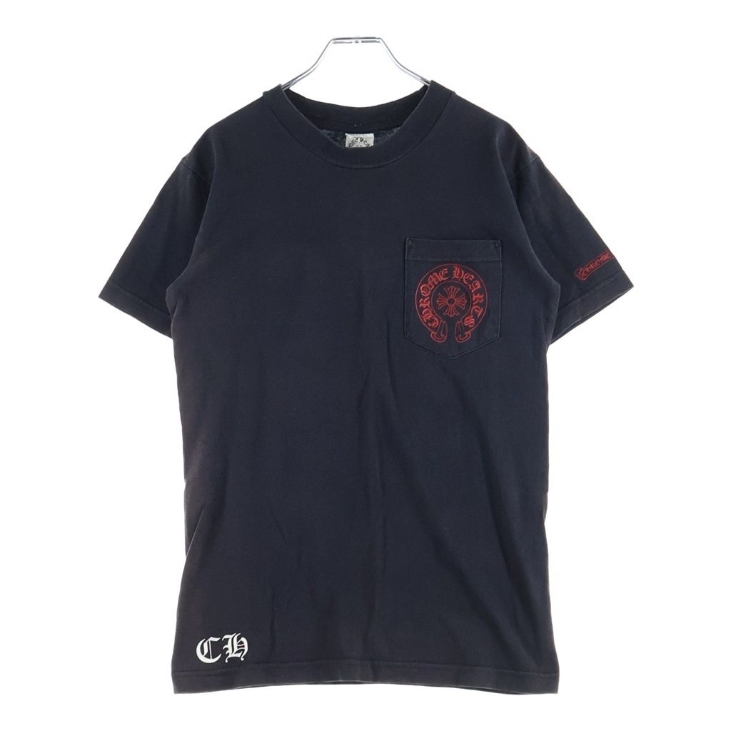 Chrome Hearts Vintage Horseshoe Short Sleeve Pocket T-Shirt Back Circle Logo — view 2