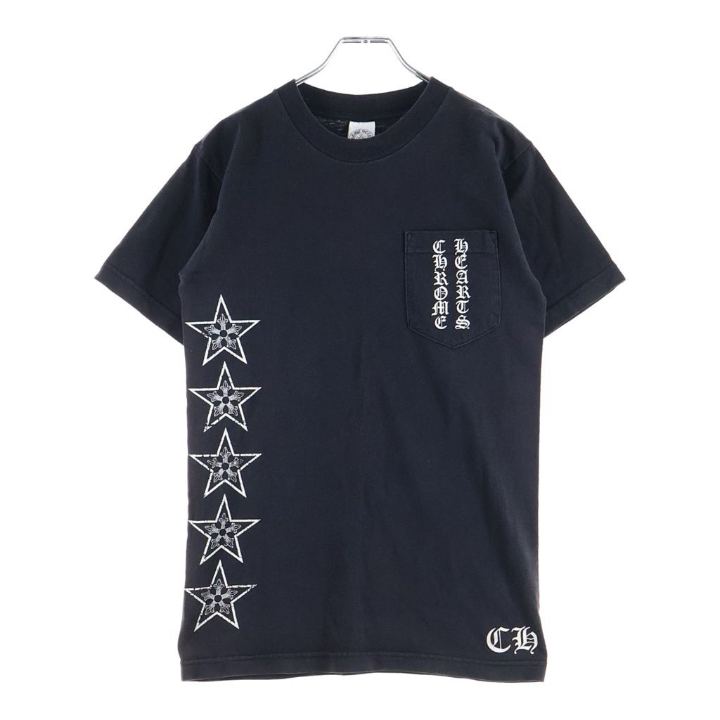 Chrome Hearts Vintage T-bar Short Sleeve Star Print Crew Neck T-Shirt Black — view 2