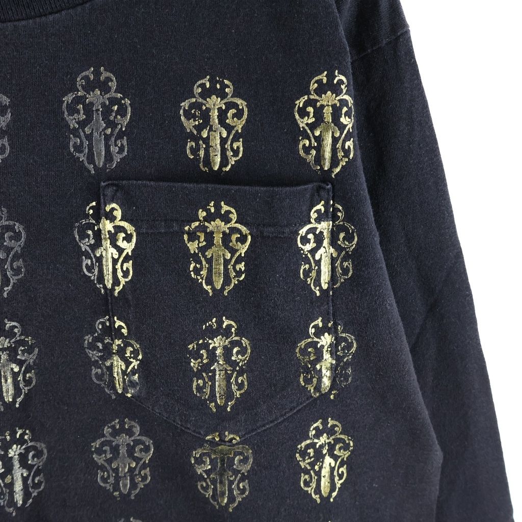 Chrome Hearts Vintage Vine Dagger Long Sleeve Tee All Over Print Crew Neck — view 4