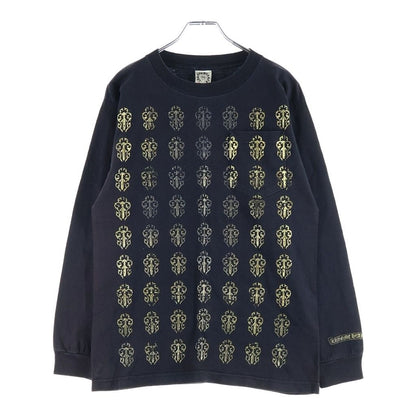 Chrome Hearts Vintage Vine Dagger Long Sleeve Tee All Over Print Crew Neck